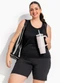 Marguerite - Top Fitness Bordô em Malha Zero Transparência Forrado - variação:  