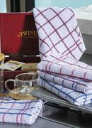 Kit 2 Panos de Prato Felpudos Xadrez