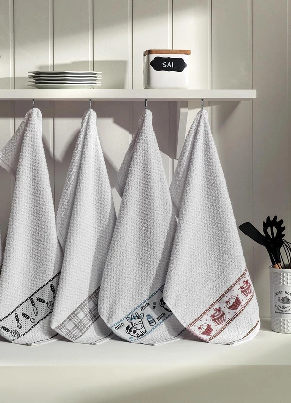 Lar e Lazer - Kit Pano de Copa Vaquinha 2 Peças