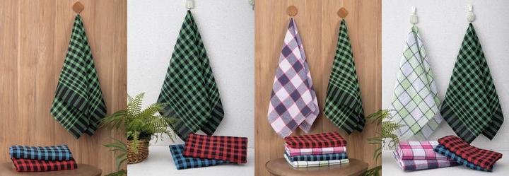 Kit Pano de Copa Xadrez Sortido 3 Peas