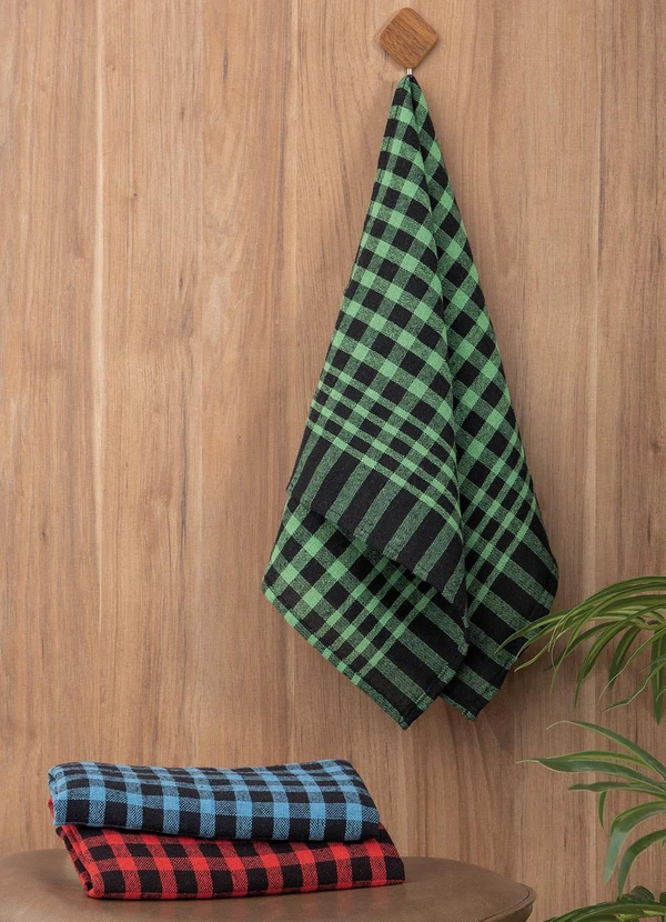 Lar e Lazer - Kit Pano de Copa Xadrez Sortido 3 Peças