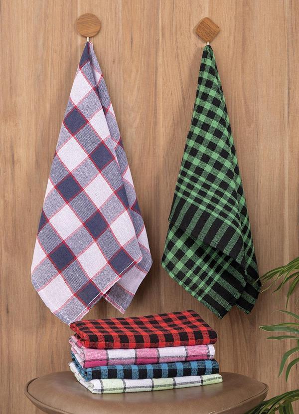 Lar e Lazer - Kit Pano de Copa Xadrez Sortido 3 Peças 3