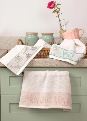 Rovi Home - Pano de Copa Jacquard a Rosa - ROVI HOME
