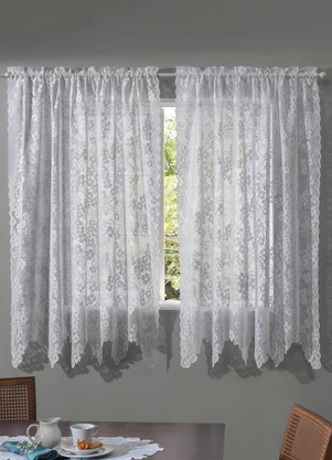 Cajovil - Cortina Artesanal Branca Cerejeira 2.80m X 1.60m - CAJOVIL