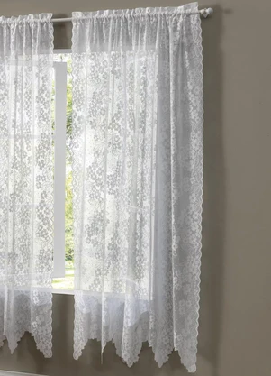 Santista - Cortina Artesanal Branca Cerejeira 2.80m X 2.10m - SANTISTA