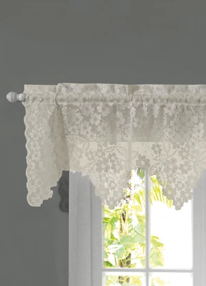 Lar e Lazer - Cortina Bandô Artesanal Marfim Cerejeira 1.40m X - LAR E LAZER