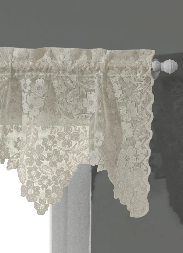 Lar e Lazer - Cortina Bandô Artesanal Marfim Cerejeira 1.40m X 3