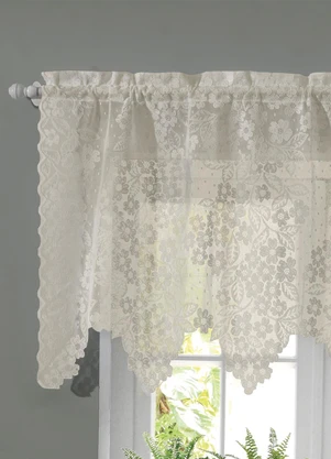 Santista - Cortina Bandô Artesanal Marfim Cerejeira - SANTISTA