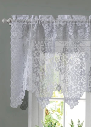 Lar e Lazer - Cortina Bandô Branca 1.40m X 75cm - LAR E LAZER