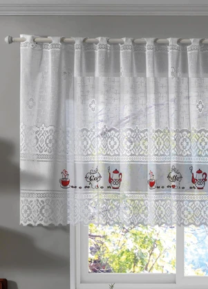 Santista - Cortina Bandô Valência Branco Café - SANTISTA