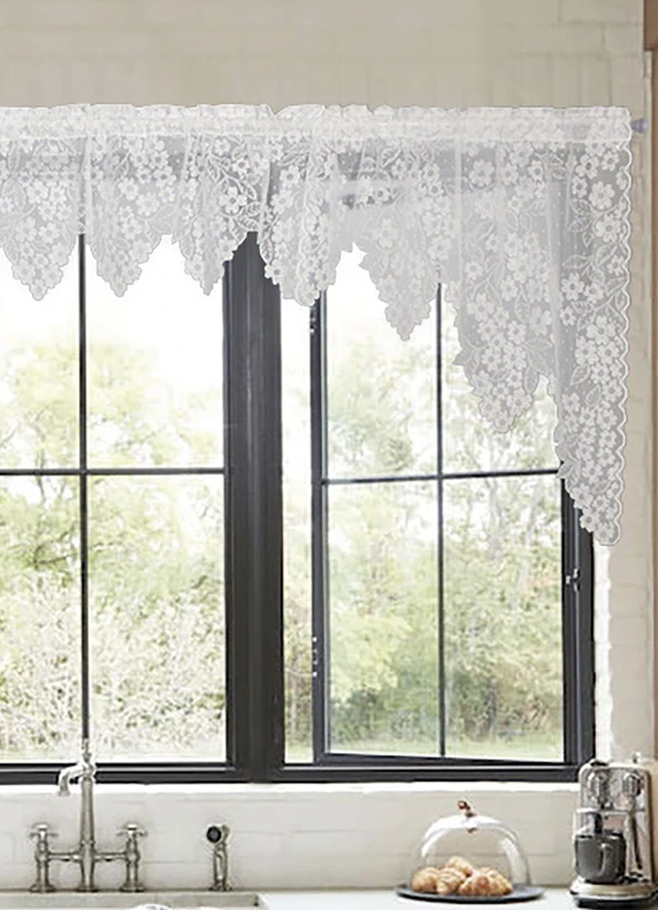 Lar e Lazer - Cortina Cascata Artesanal Branca Cerejeira 2