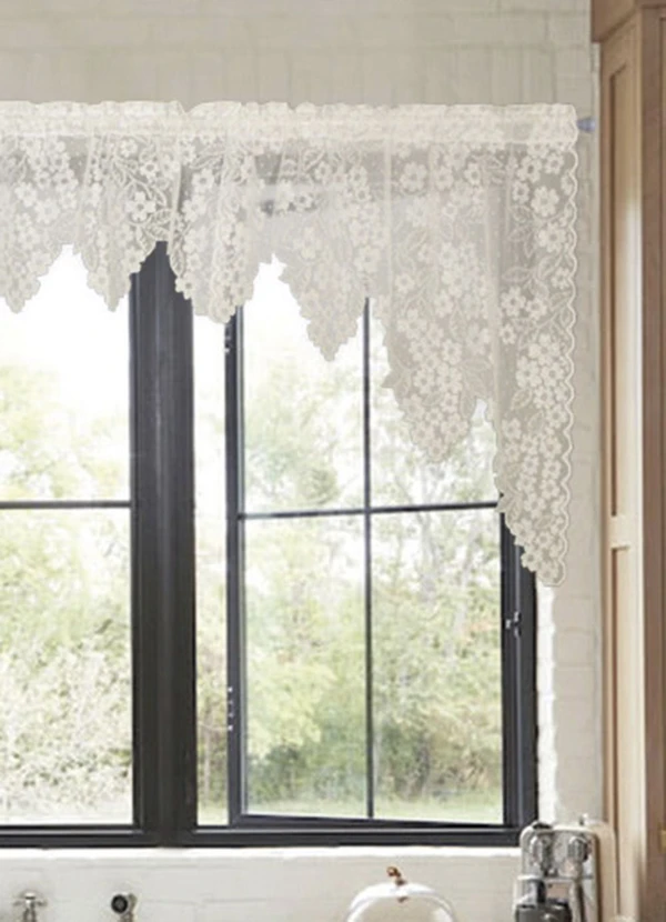 Santista - Cortina Cascata Artesanal Marfim Cerejeira 2