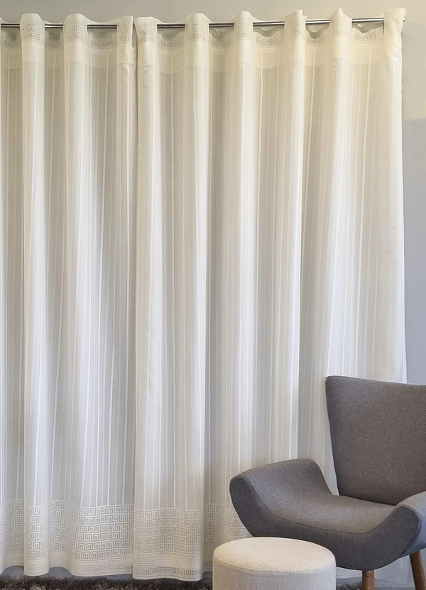 Santista - Cortina com Forro Contemporânea Marfim 2