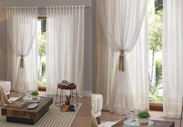 Cortina com Forro Marfim 3.50m X 2.50m