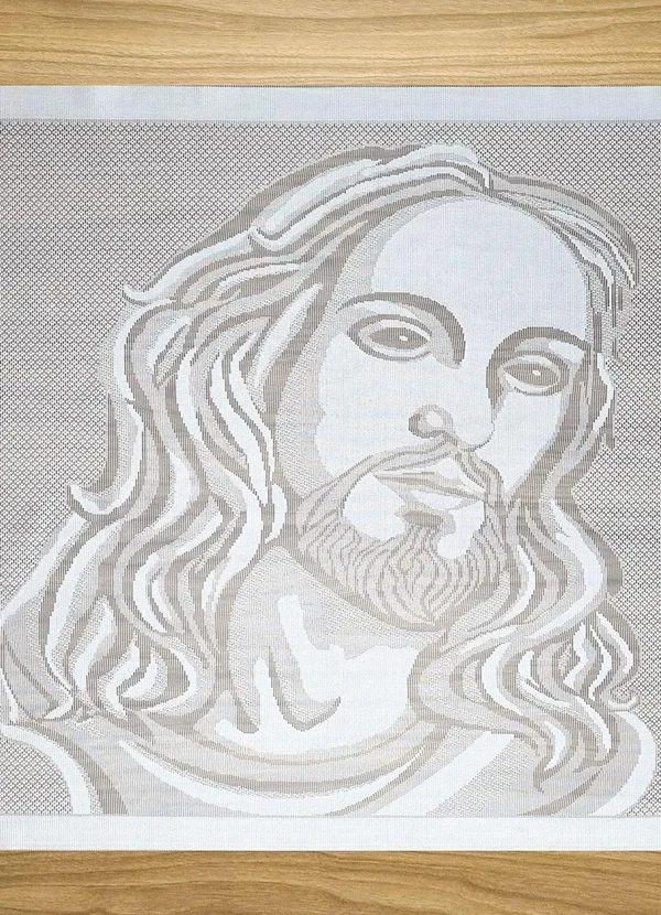 Lar e Lazer - Estandarte Cristo Branco 80x80 cm