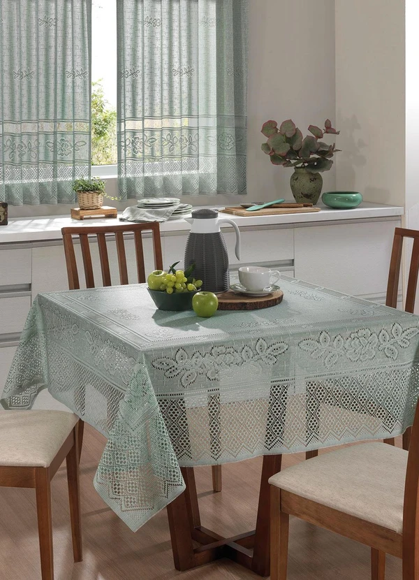Lar e Lazer - Toalha de Mesa Quadrada Pistache 150x150 cm