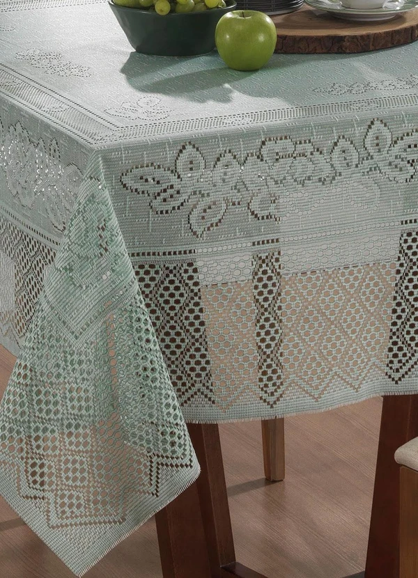 Lar e Lazer - Toalha de Mesa Quadrada Pistache 150x150 cm 2
