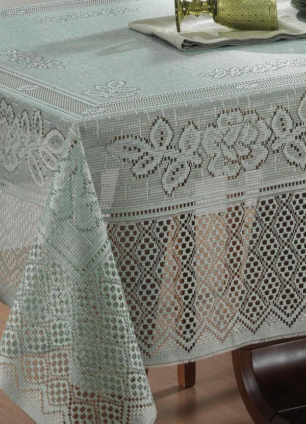 Lar e Lazer - Toalha de Mesa Retangular Pistache 150x220 cm 2