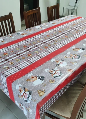 Mundo Lar - Toalha de Mesa Térmica Carijó 140x140 Cm - MUNDO LAR