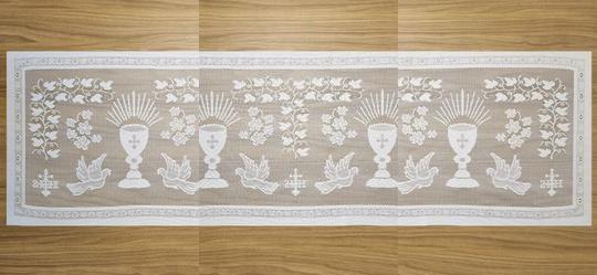 Trilho Litrgico Divina Paz Branco 50x150 cm