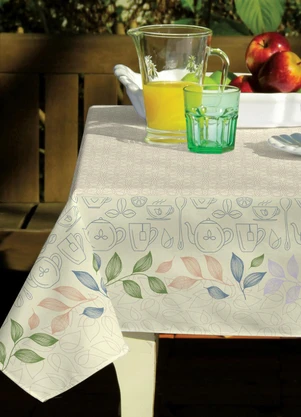 Lepper - Toalha de Mesa Pop Quadrada Sálvia 140x140 cm - LEPPER
