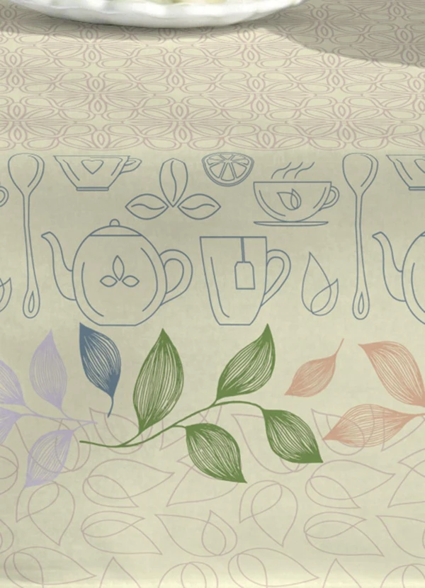 Lepper - Toalha de Mesa Pop Quadrada Sálvia 140x140 cm 3