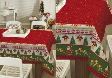 Toalha de Mesa Pop Retangular Natal 140x210 cm