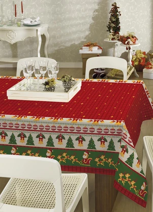 Lepper - Toalha de Mesa Pop Retangular Natal 140x210 cm - LEPPER