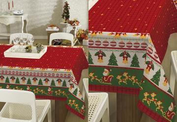 Toalha de Mesa Pop Retangular Natal 140x250 cm