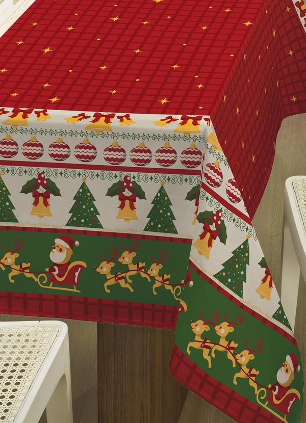 Lepper - Toalha de Mesa Pop Retangular Natal 140x250 cm 2