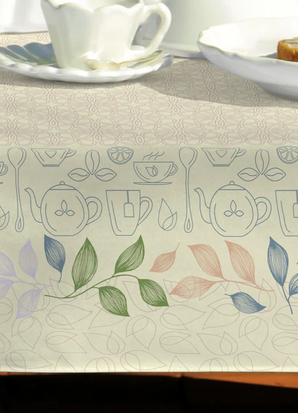 Lepper - Toalha de Mesa Pop Retangular Sálvia 140x210 cm 3