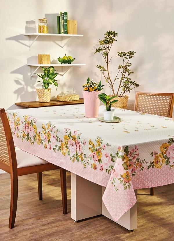 Toalha de Mesa Retangular (Floral (140x210 Cm))