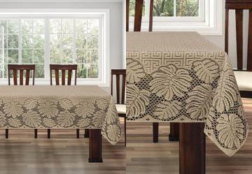 Toalha de Mesa Retangular Marrom 240x150 Cm