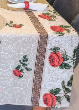 Lar e Lazer - Toalha de Mesa Retangular Sortido 140x220 Cm - LAR E LAZER