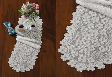 Trilho Artesanal Marfim Cerejeira 35cm X 1.35m