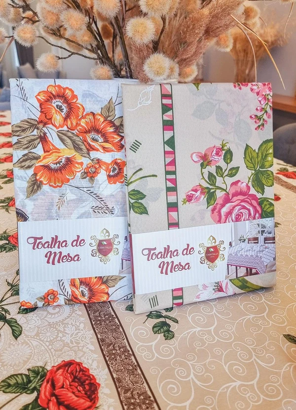 Lar e Lazer - Toalha de Mesa Quadrada Sortido 140x140 cm 3