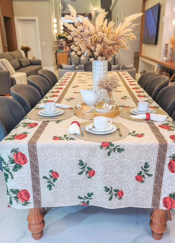 Lar e Lazer - Toalha de Mesa Retangular Sortido 140x250 Cm