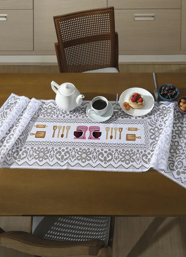 Santista - Trilho Valência Branca Cozinheira 40cm X 1,50m 1