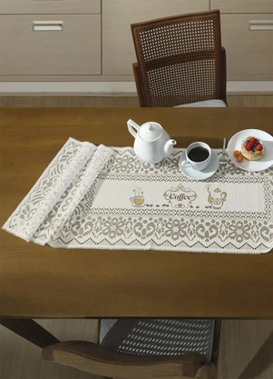 Lar e Lazer - Trilho Valência Marfim Cafe 40cm X 1.50m - LAR E LAZER