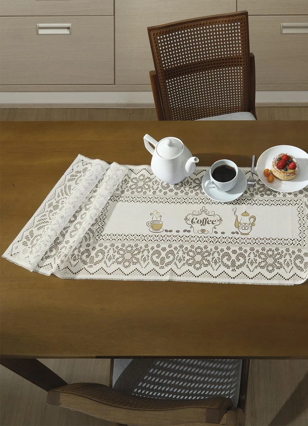 Lar e Lazer - Trilho Valência Marfim Cafe 40cm X 1.50m