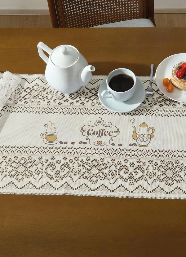 Lar e Lazer - Trilho Valência Marfim Cafe 40cm X 1.50m 2