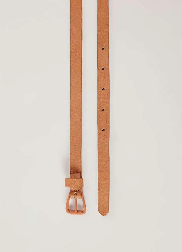 Hering - Cinto Feminino em Material Sintetico Texturizado Marrom
