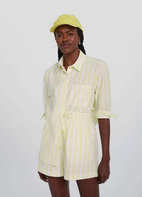 Hering - Bone Unissex Aba Curva em Sarja Amarelo 2