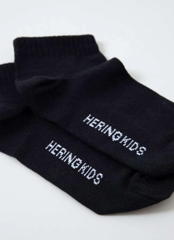 Hering - Meia Basica Infantil Menino Cano Curto Hering Kids Preto 2