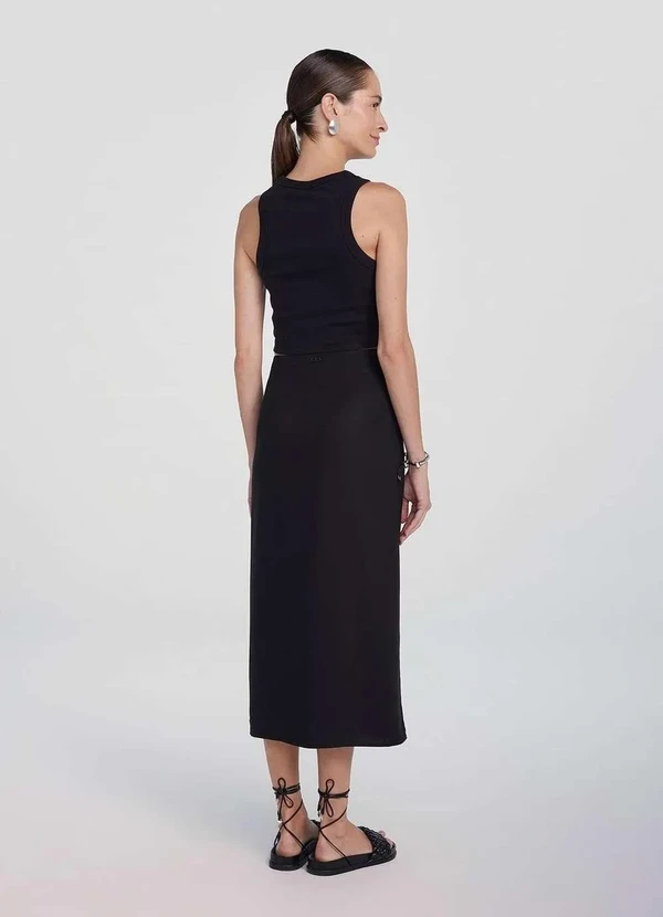 Hering - Regata Feminina Cropped Preto 4