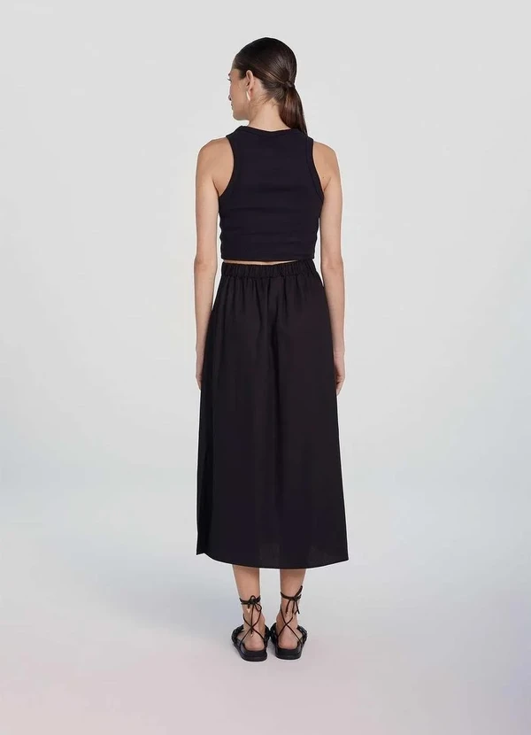 Hering - Regata Feminina Cropped Preto 9