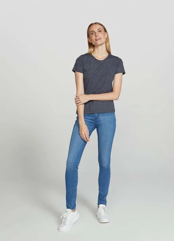 Hering - Blusa Basica Feminina Manga Curta Cinza 6