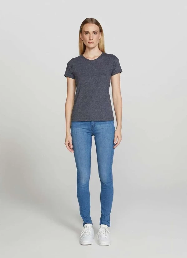 Hering - Blusa Basica Feminina Manga Curta Cinza 7