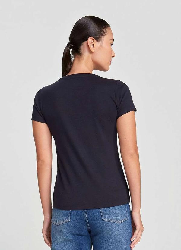 Hering - Blusa Basica Feminina Manga Curta Preto