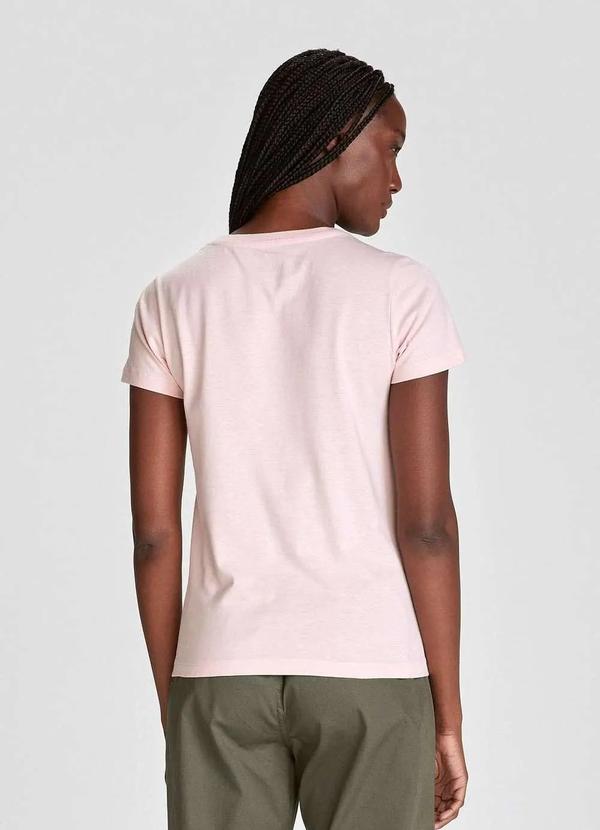 Hering - Blusa Basica Feminina Manga Curta Rosa 2